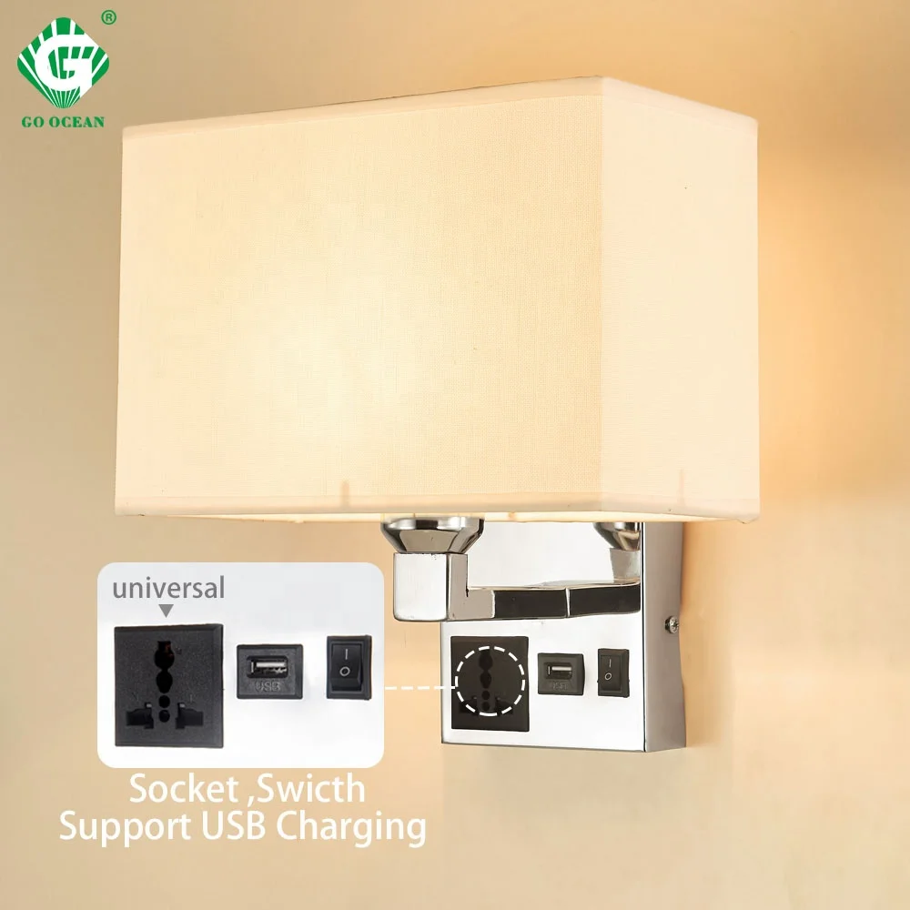 Most Popular Contemporary USB E27 Bulb led wall bracket light for Bedroom living room