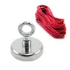 Neodymium Eyebolt Magnet,Diameter x 60mm, N52 Holding pull force 330LBS(150KG) Fishing clamping magnet