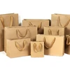 Reusable kraft paper tote bag