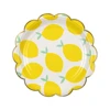 New summer party supplies favors disposable paper plates tableware set Lemon fruit topic