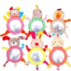 Interesting cartoon animal rearview mirror Vehicle baby reverse seat rearview mirror plush Haha Mirror Toy