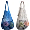 China Factory Made France Design Reusable Packing Authentic Fruit Knitted String Market Cotton Mesh Bag Shopping Net Bag