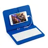 Smartphone OTG Universal Flip Stand Saffiano PU Leather Wired Keyboard Protective Case For Android Mobile Phone 4.8-6 Inch
