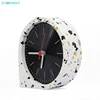 Factory custom fashion handcraft desk top terrazzo clock for office