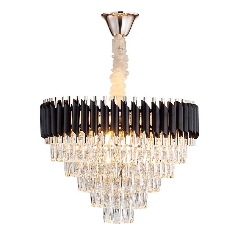 Amazon wholesale indoor black chandelier lighting for home modern