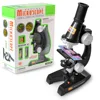 Kids Early Education Visual Training Science Experimental Optical Microscope Toy for Children