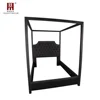 luxury modern bed room furniture linen tufted wood king size post bed