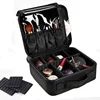 Adjustable Dividers cosmetic Case make up brushes Toiletry bag