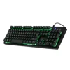 Custom Layout Wired Gaming Keyboard, Rainbow Multi-color LED Light Keyboard, Factory Supplier Membrance Gaming Computer Keyboard