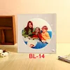 Rubysub yiwu factory directly blank sublimation glass photo frame with clock BL-14 sublimation blanks