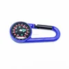 Quality 27mm mini carabiner compass keychain for camping and traveling ABS compass hooks