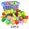 New Pretending Games Plastics Food Toy Cuts Fruit Vegetables Food Preserved Play Kitchen Food Toys Children for children's toys