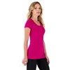 Byval Women's Perfectly Soft Basic Fitted Short Sleeve Scoop Neck T Shirt