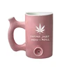 lowest price Custom printed All in one smoking pipe mug with handle ceramic coffee pipe mug Tobacco Pipe cup tea cup