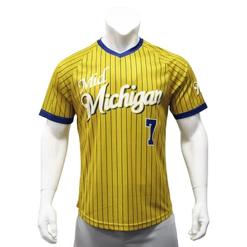 sublimation stripe printing wholesale cheap blank baseball jerseys wear college shirt custom larger