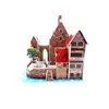 non-toxic eco-friendly gift Kids educational toys 3d exotic Italian water town paper puzzle,3d DIY jigsaw puzzle,magic puzzle