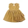 European Children Clothes Boutique Remakes Two Piece Outfits Girls Cute Solid Sets Baby Outfit