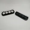 New Design Rectangle 4 colors Eye Shadow Eyeshadow Palette Empty black with clear cap Custom inner diameter 27mm