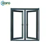 NZS4211 Glaze Aluminum Pivot Extrusion Double Casement Window