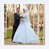 Fashion New Long Sleeve Mermaid Muslim Wedding Dress