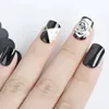 Wholesale 30pcs/set Blooming Rose Press On False Artificial Nails for Nail Art Decoration