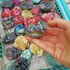 Wholesale Different Color Aura Quartz Crystal Cluster Carved Animal Cute Hedgehog Figurines For Sale