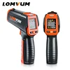 Lomvum non-contact digital laser infrared thermometer with LCD for industrial and domestic use
