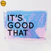 Sinicline Custom Holographic Shipping Mailer Plastic Zipper bubble bag