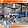 Electric in ground freight elevator price/Stationary scissor lift