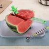 Watermelon Slicer Cutter Tongs Fruit Melon Stainless Steel Tools Cut Refreshing Watermelon Cubes Kitchen Fruit Dividers