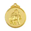 Copper plated gold custom 3d double logo sports widely used zinc alloy wholesale marathon medal