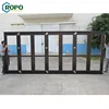 CE Patio Front Double Glass 3 Panel External Folding Door Design