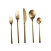 20 Piece SS18/0 Quality Vintage Cutlery Matt Gold Wedding Silverware Set