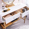 Painted Dressing Table with Stool and Mirror