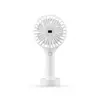 Plastic 3.7V Battery Rechargeable Standing Fan With Light Made In China