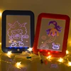 Hot Selling Magic Glow Board 8 Effects 3D LED Magic Writing Drawing Tablet Board