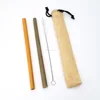 [retailer`s choice] Bamboo Drinking Straws kit, 2 bamboo drinking straws with a cleaning brush