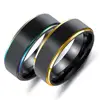 Fashion jewelry wholesale Black tungsten steel ring for man