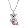 Bear fishtail necklace