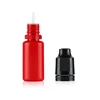 china wholesale 10ml tpd rule red empty plastic drop bottle with chikdproof and tamper resistant cap