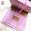 Luxury Wholesale Large Pink Book Shape Christmas advent calendar gift box with 24 small boxes