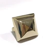 Square shape rivet with metal pin for handbag hardware