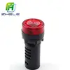 CE Approval 22mm Red LED Indicator With Flasher Buzzer 12V 24V 48V 110V 220V AD16-22SM