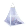 High quality polyester triangular cone camping canopy mosquito net for outside
