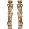 Antique Style Figure Statue Pillar Design