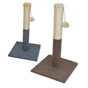 Grey And Brown Tree Cat Soft Carpet And Durable Sisal With Small Ball Pet Scratcher House Climbing Cat Tree