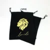 wholesale fashion design black cotton dust bags