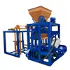QT4-24 semi-automatic concrete block brick making machine for sales