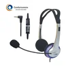 Corded 2.5mm Plug Call Center Telephone Headset for polycom phone