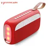 Portable high quality Red alarm clock wireless speaker support TF/FM for outdoor ,wireless speaker